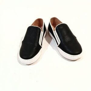 Sinai Shoes Kids Sneakers Size 11.5 USA 29 EU Black & White Color Flats Slip Ons